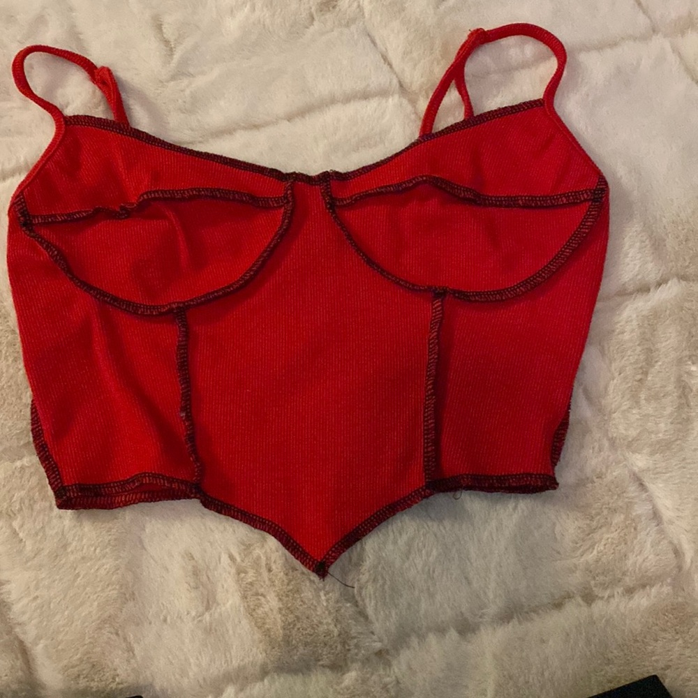 Red Crop Top